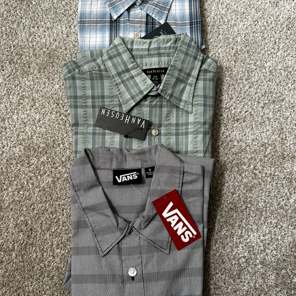 mens lot of 3 shirts half sleeves check small size pack of 3